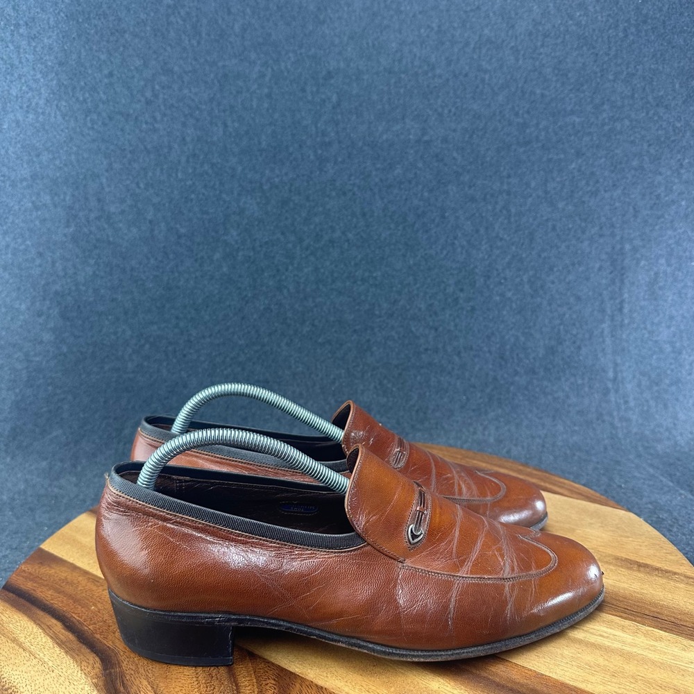 Florsheim Designer Collection Mens 9E Brown Leather Bit Loafers 33261 504142